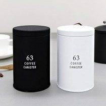 (現貨) 63 極簡咖啡收納罐 (黑/白)